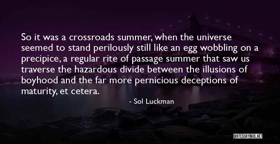 Maturity And Growing Up Quotes By Sol Luckman