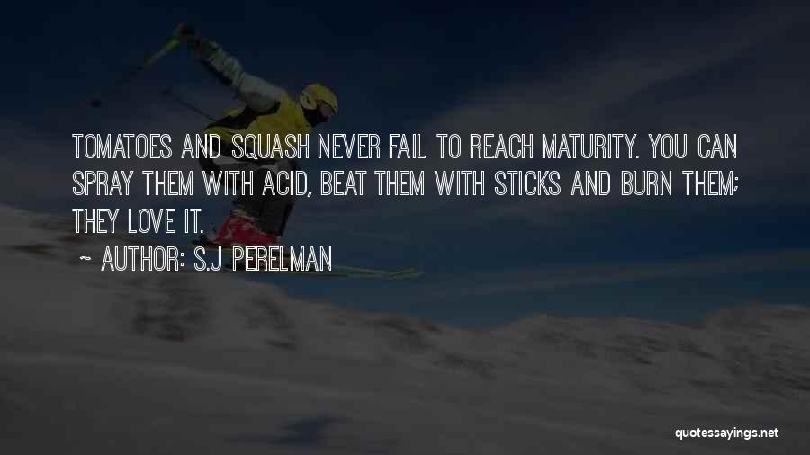 Maturity And Love Quotes By S.J Perelman