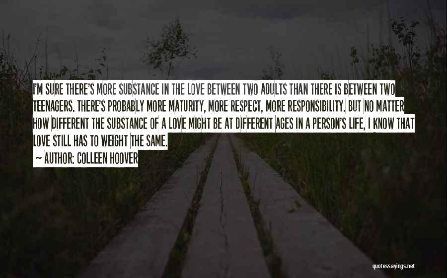 Maturity And Responsibility Quotes By Colleen Hoover