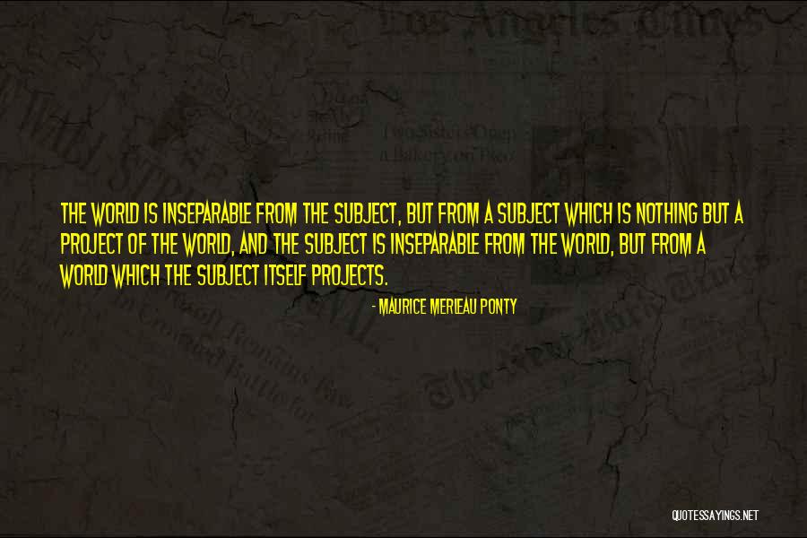 Maurice Merleau Ponty Quotes 165280