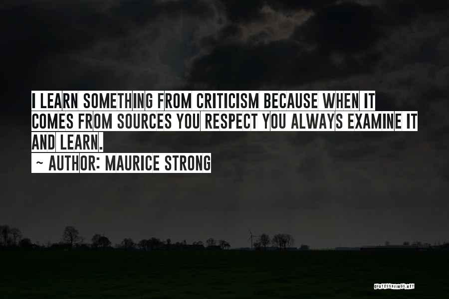 Maurice Strong Quotes 461705
