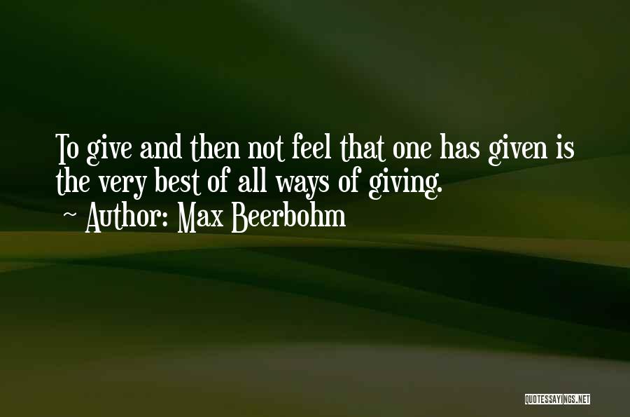 Max Beerbohm Quotes 208435