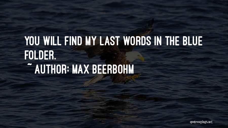 Max Beerbohm Quotes 784455