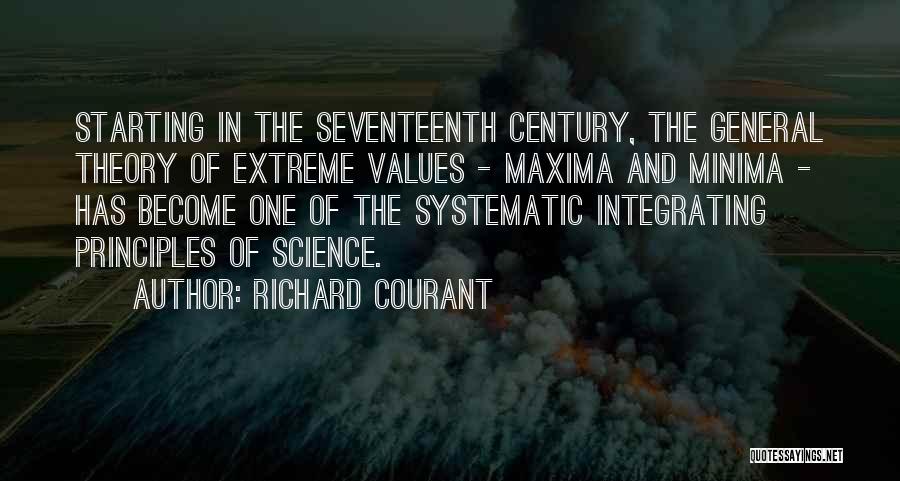 Maxima Quotes By Richard Courant