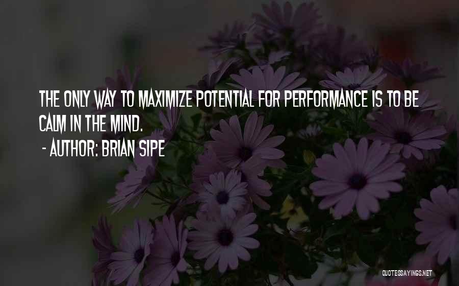 Maximize Your Potential Quotes By Brian Sipe