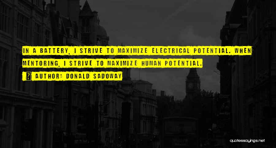 Maximize Your Potential Quotes By Donald Sadoway