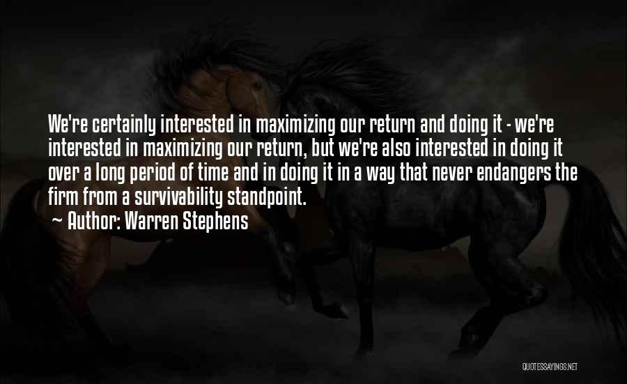 Maximizing Time Quotes By Warren Stephens