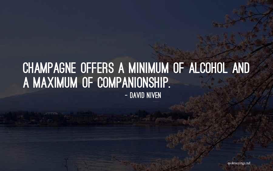 Maximum And Minimum Quotes By David Niven
