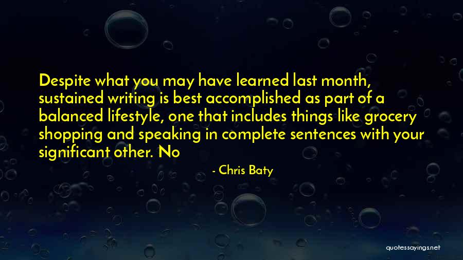 May Month Quotes By Chris Baty