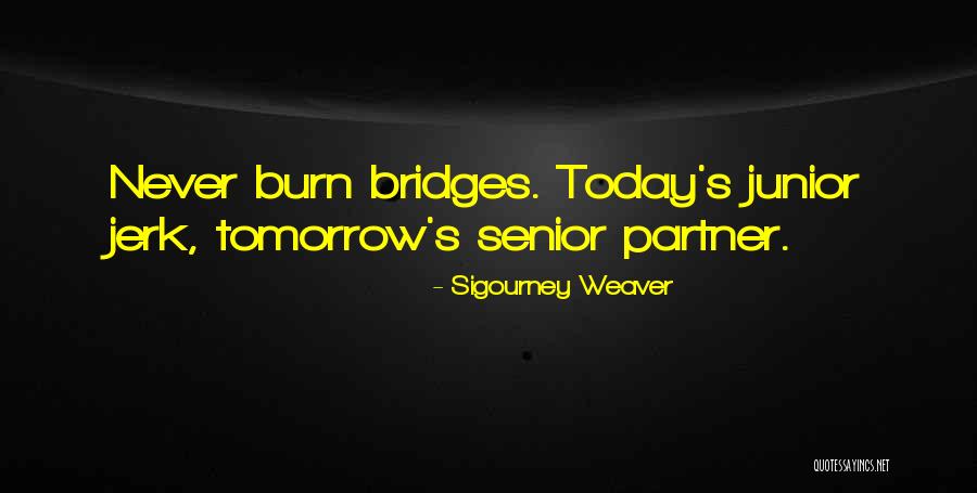 May The Bridges I Burn Quotes By Sigourney Weaver