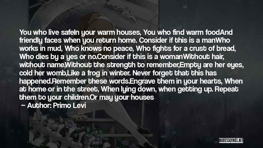 May You Be Safe Quotes By Primo Levi