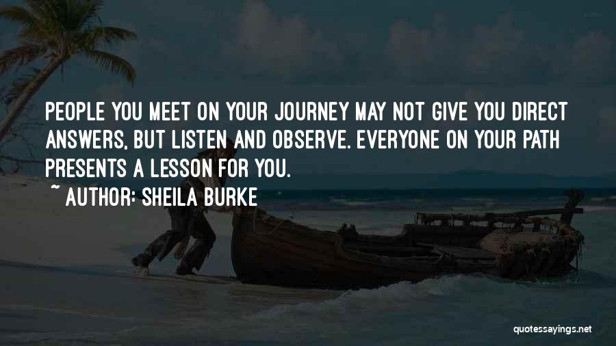 May Your Journey Quotes By Sheila Burke