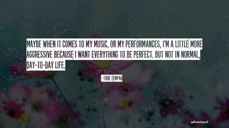 Maybe I'm Not Perfect Quotes By Tinie Tempah