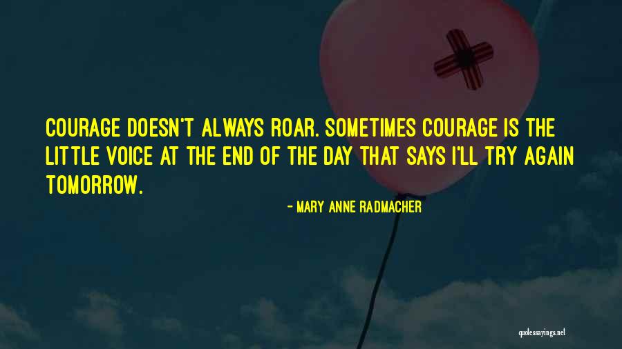 Maybe One Day We Can Try Again Quotes By Mary Anne Radmacher