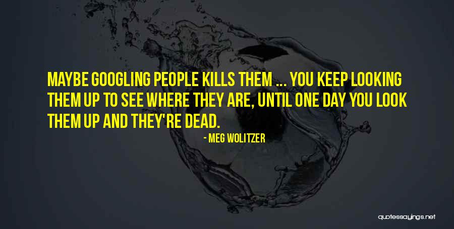 Maybe One Day You'll See Quotes By Meg Wolitzer