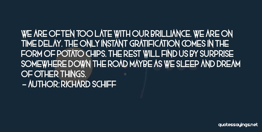 Maybe Too Late Quotes By Richard Schiff
