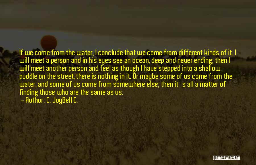 Maybe We Are Different Quotes By C. JoyBell C.