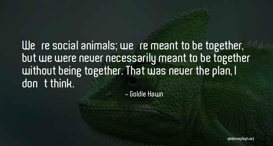 Maybe Were Not Meant To Be Together Quotes By Goldie Hawn Maybe Were Not Meant To Be Together Quotes By Goldie Hawn