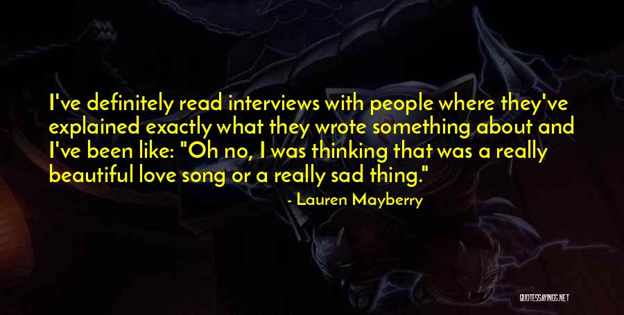 Mayberry Quotes By Lauren Mayberry Mayberry Quotes By Lauren Mayberry