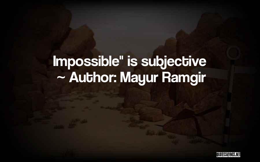 Mayur Ramgir Quotes 1821822