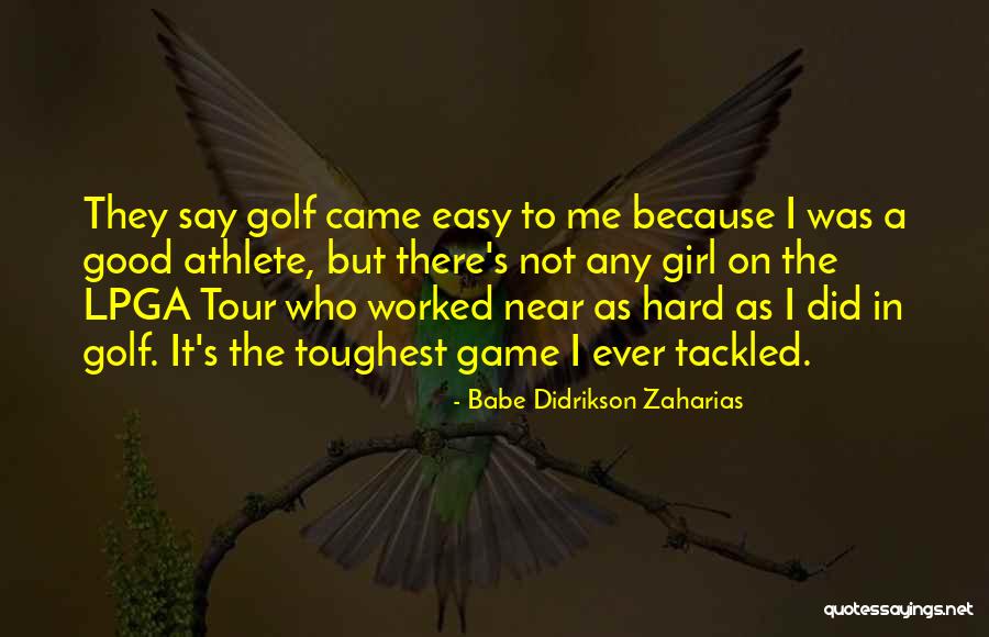 Mazzios Specials Quotes By Babe Didrikson Zaharias Mazzios Specials Quotes By Babe Didrikson Zaharias