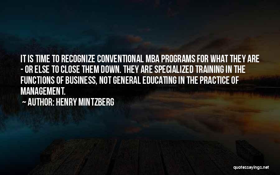 Mba Quotes By Henry Mintzberg