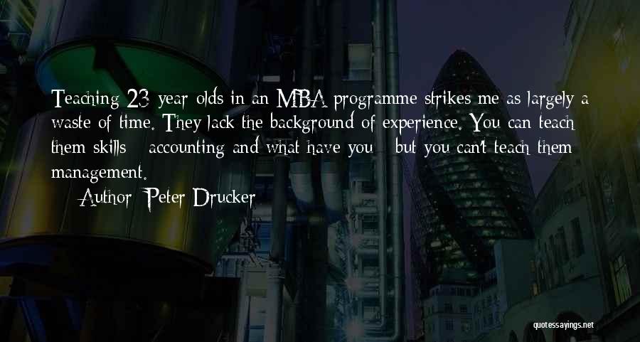 Mba Quotes By Peter Drucker