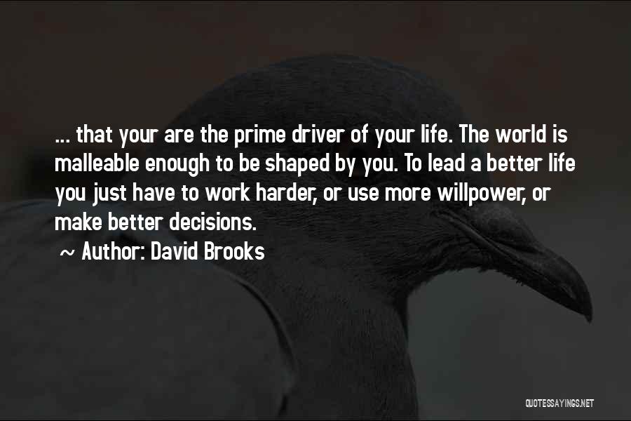Mbaruck Quotes By David Brooks