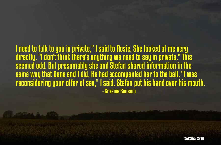 Mccally Private Quotes By Graeme Simsion Mccally Private Quotes By Graeme Simsion