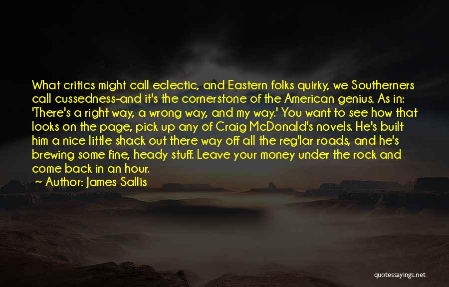 Mcdonalds Quotes By James Sallis