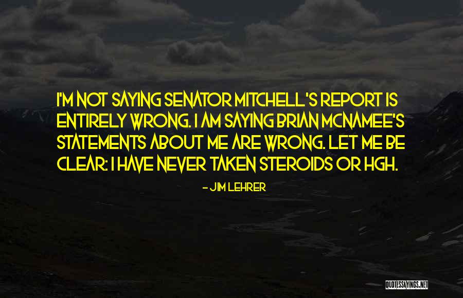 Mcnamee Quotes By Jim Lehrer Mcnamee Quotes By Jim Lehrer
