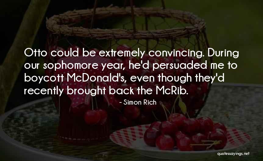 Mcrib Quotes By Simon Rich