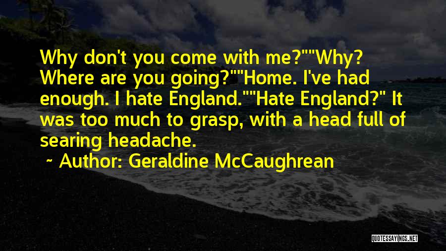 Mcstravick Obituary Quotes By Geraldine McCaughrean