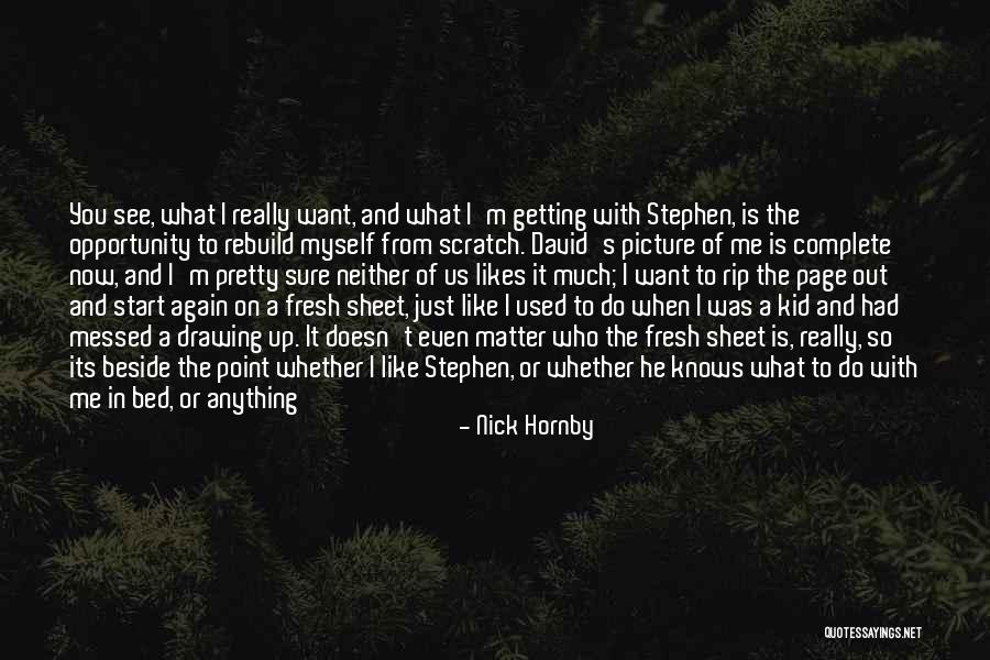 Me And Him Picture Quotes By Nick Hornby