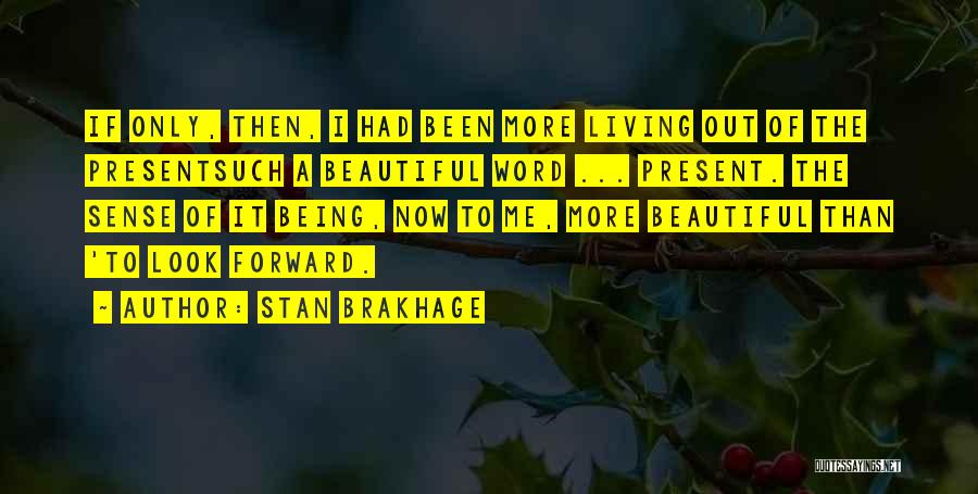 Me Being Beautiful Quotes By Stan Brakhage