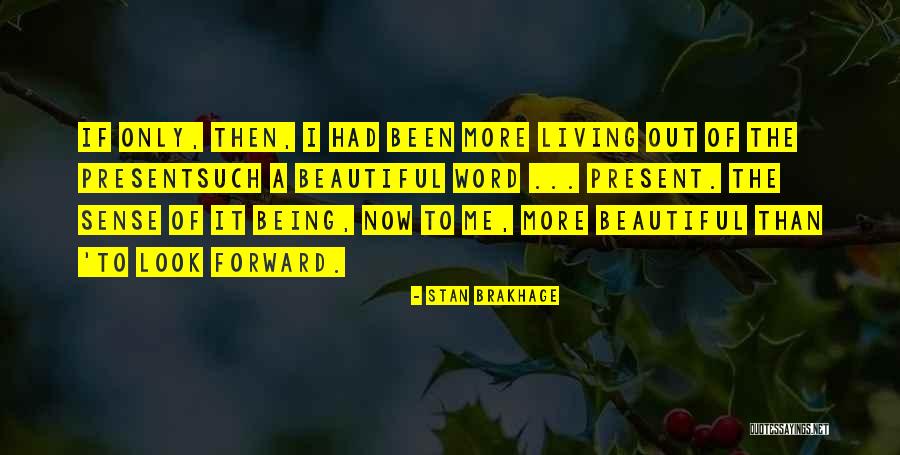 Me Being Beautiful Quotes By Stan Brakhage