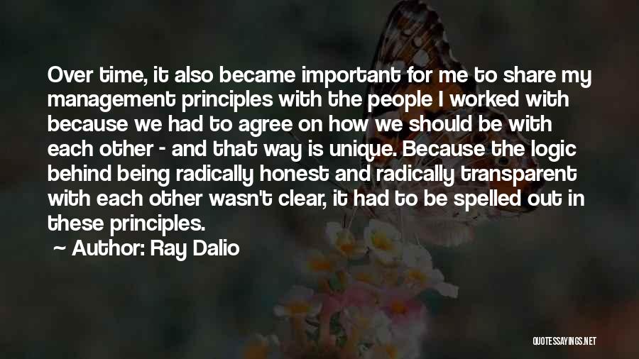 Me Being Unique Quotes By Ray Dalio