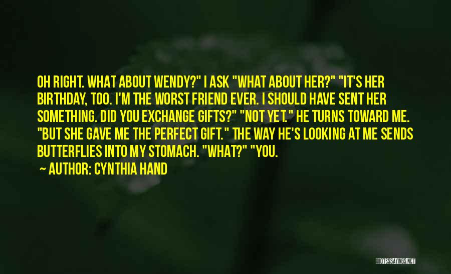 Me I'm Not Perfect Quotes By Cynthia Hand