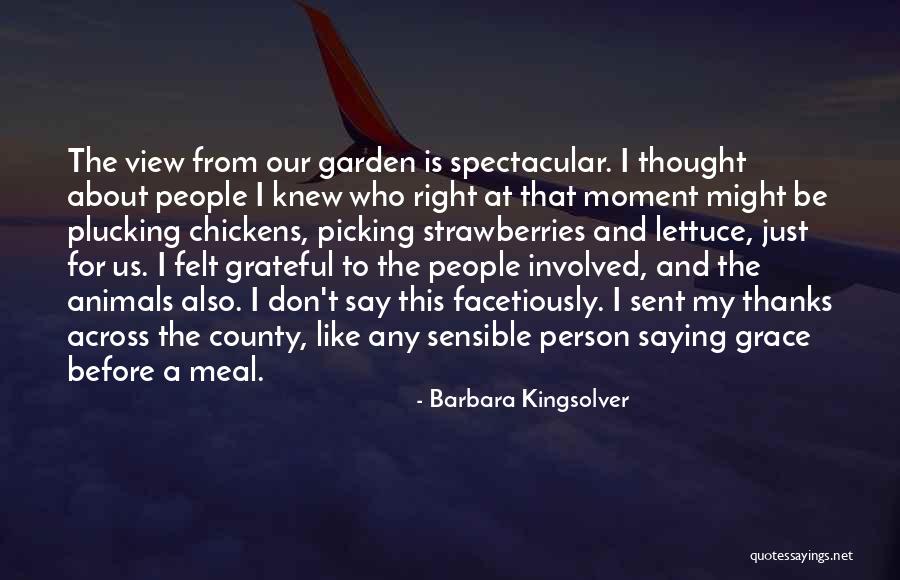 Meal Grace Quotes By Barbara Kingsolver Meal Grace Quotes By Barbara Kingsolver
