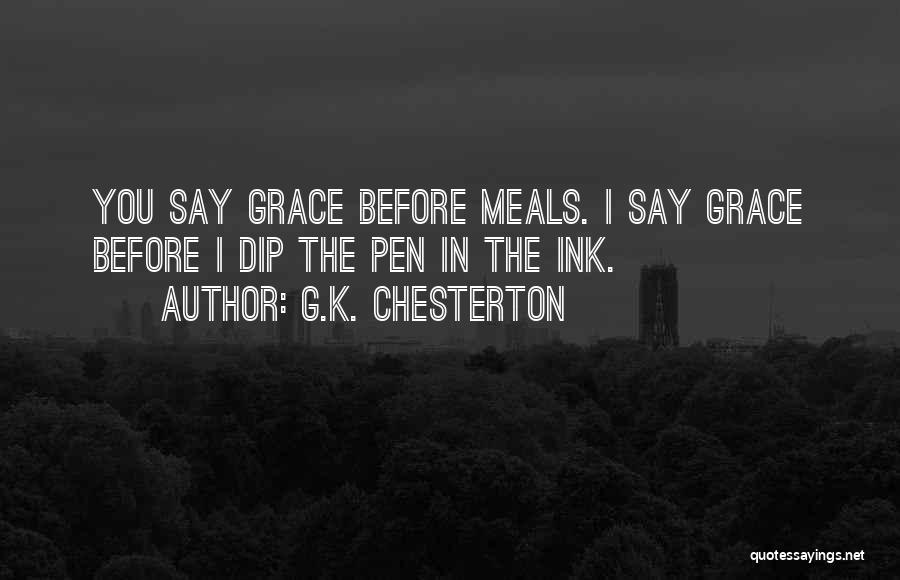 Meals Quotes By G.K. Chesterton