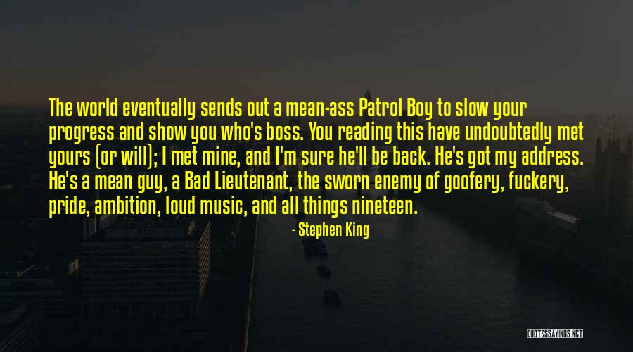 Mean Boss Quotes By Stephen King Mean Boss Quotes By Stephen King
