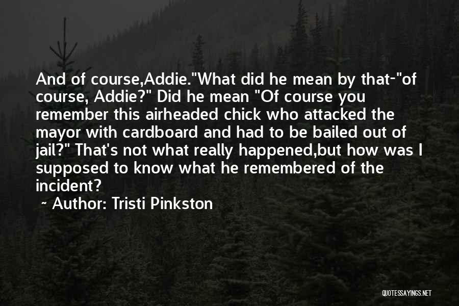 Mean But Funny Quotes By Tristi Pinkston