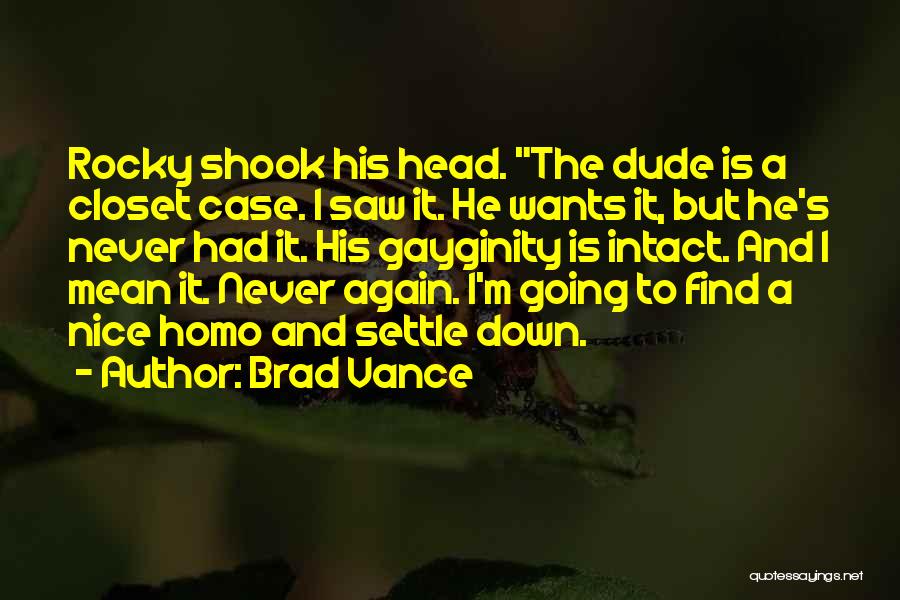 Mean But Nice Quotes By Brad Vance