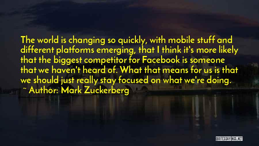 Mean To Be Facebook Quotes By Mark Zuckerberg
