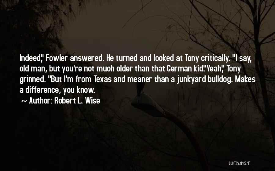 Meaner Than Quotes By Robert L. Wise