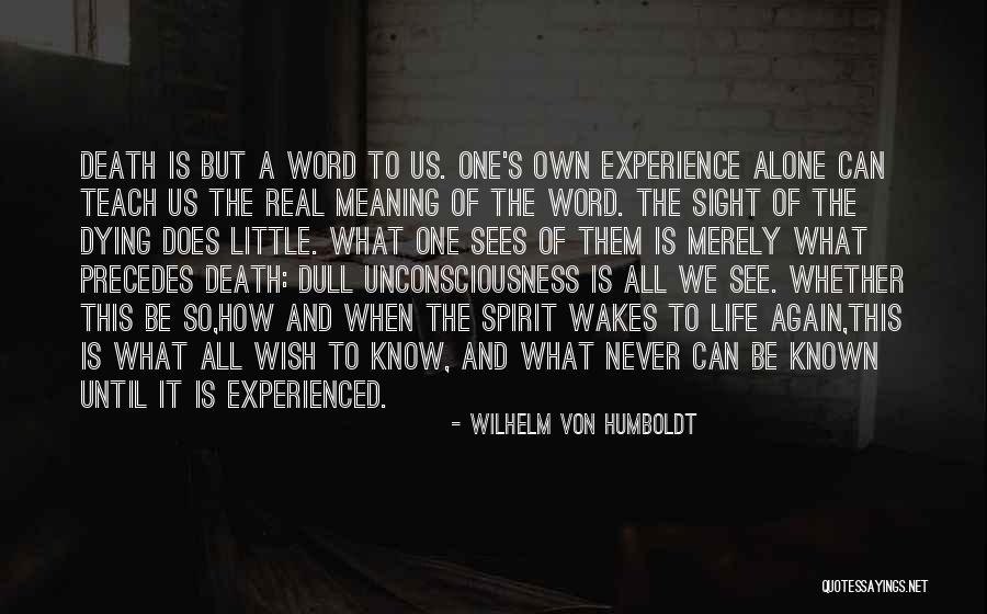 Meaning Death Real Quotes By Wilhelm Von Humboldt Meaning Death Real Quotes By Wilhelm Von Humboldt