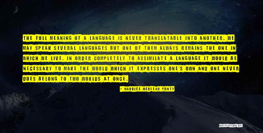 Meaning Full Quotes By Maurice Merleau Ponty Meaning Full Quotes By Maurice Merleau Ponty