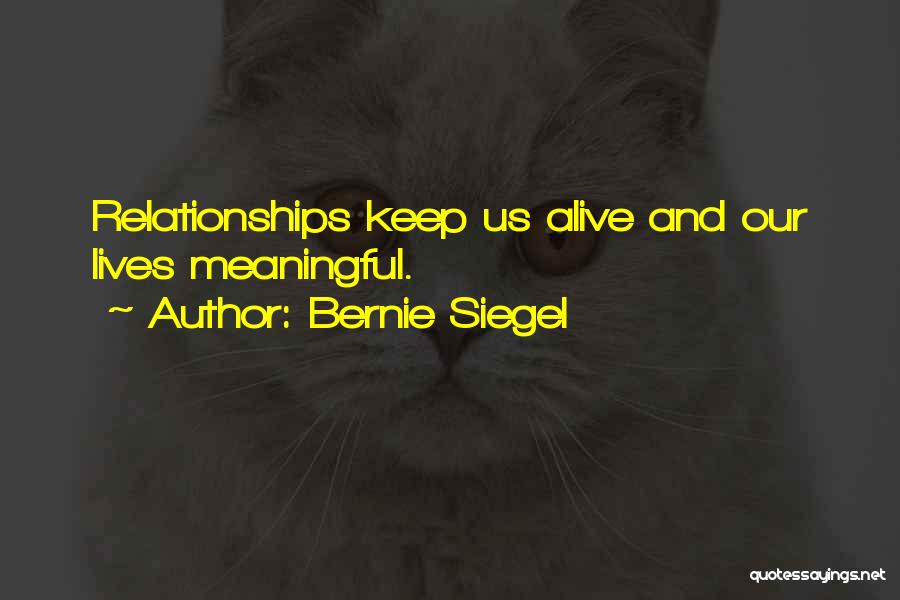 Meaning Life Meaningful Quotes By Bernie Siegel