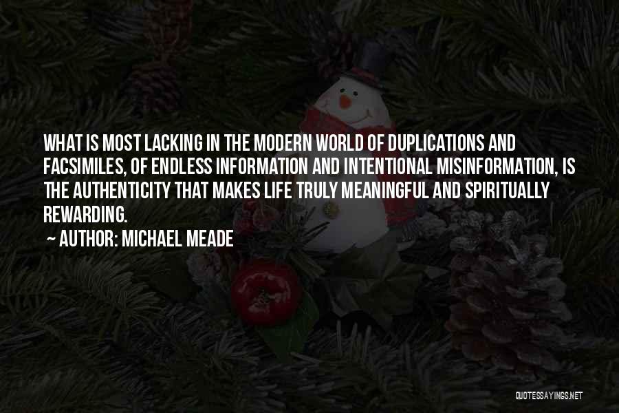 Meaning Life Meaningful Quotes By Michael Meade