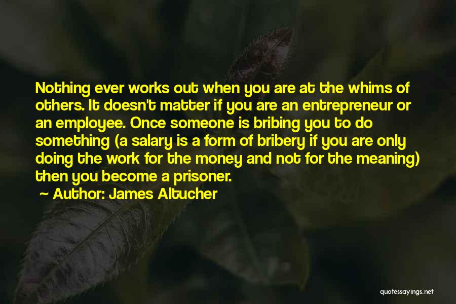 Meaning Nothing To Someone Quotes By James Altucher